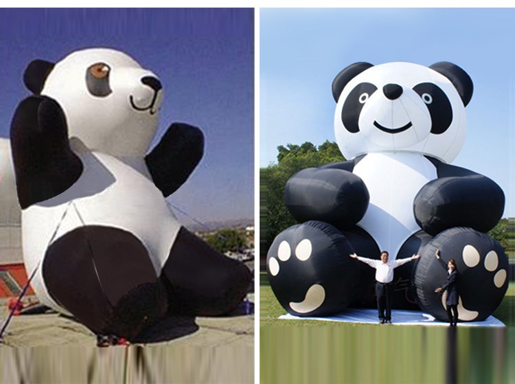 田家庵充气熊猫展示
